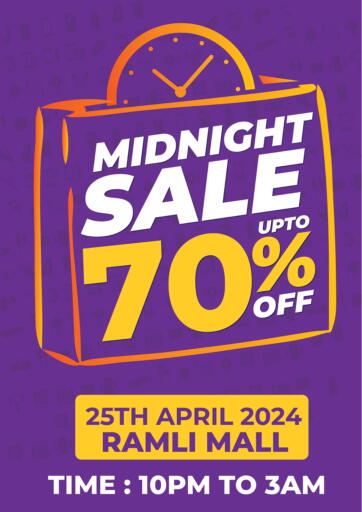 Bahrain LuLu Hypermarket offers in D4D Online. Mid Night Sale Up To 70% Off @ Ramli Mall. . Only On 25th April