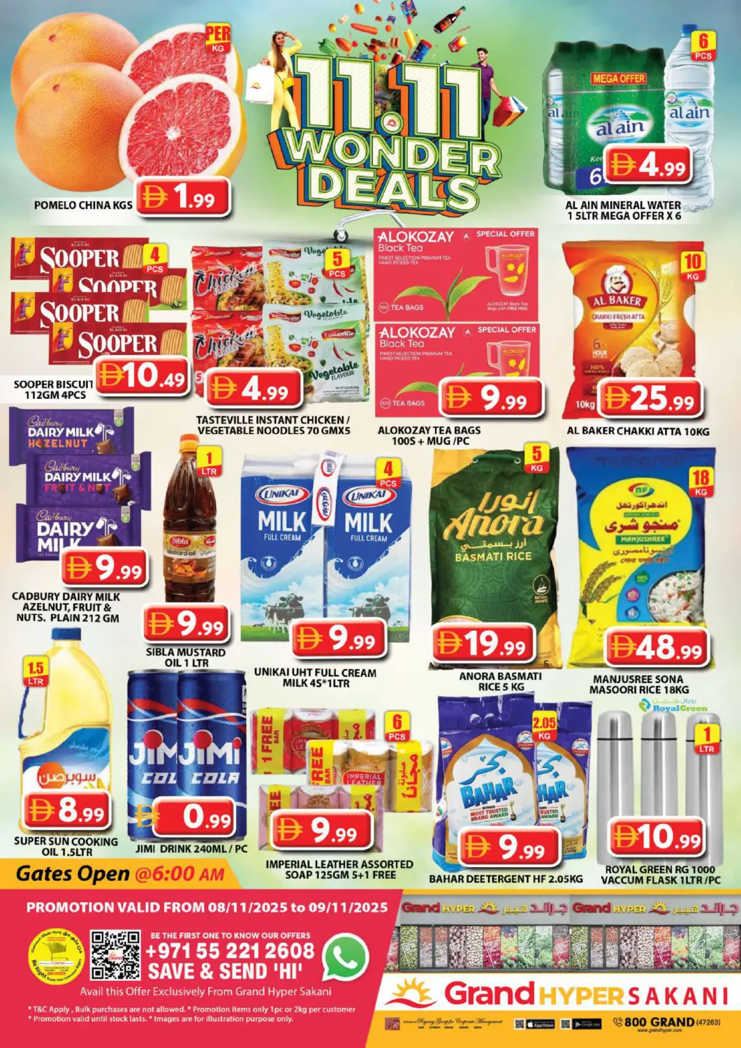 UAE - Dubai Grand Hyper Market offers in D4D Online. Grand Hyper - Sakani. . Till 9th November