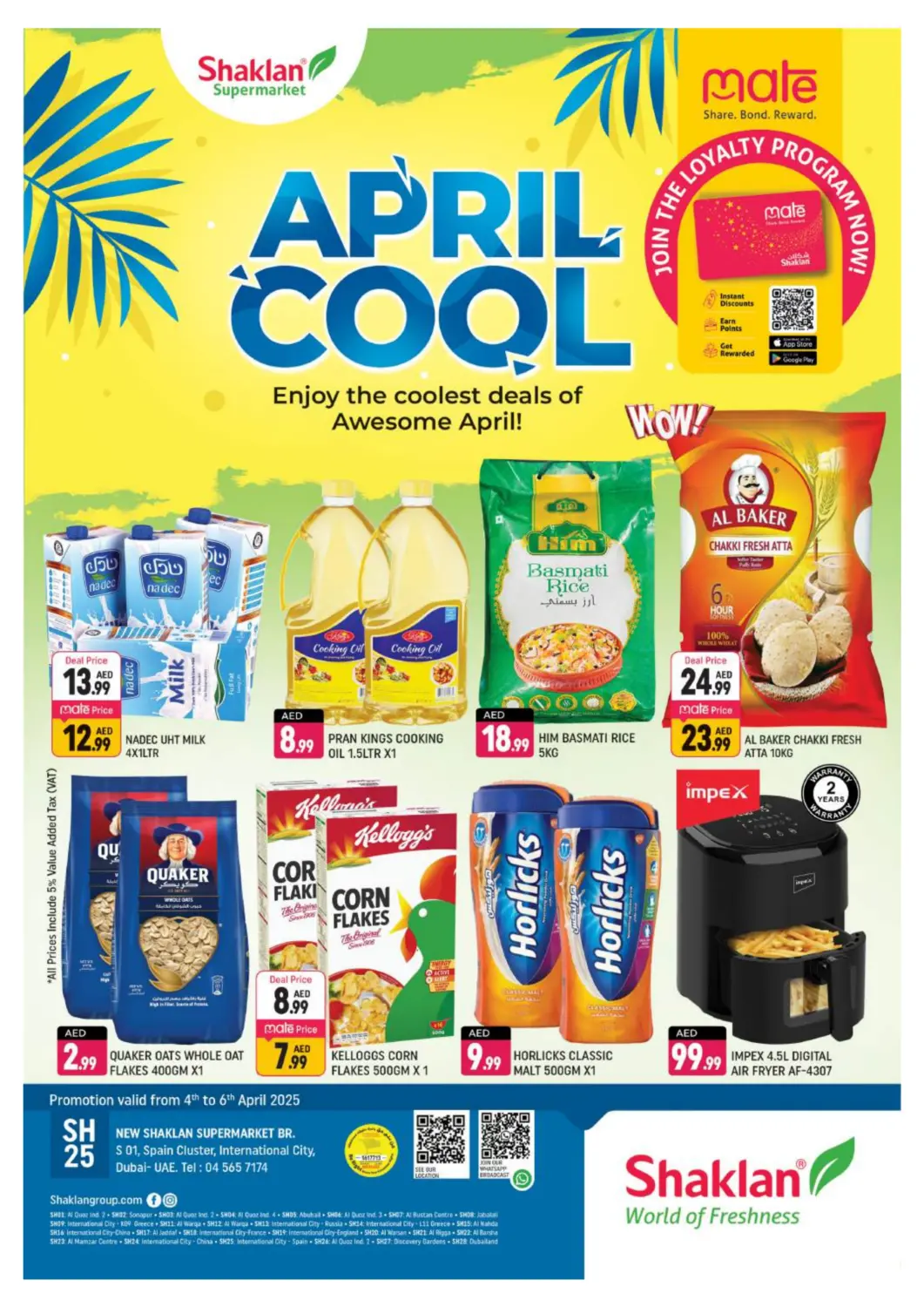 UAE - Dubai Shaklan  offers in D4D Online. S 01,Spain Cluster. . Till 6th April