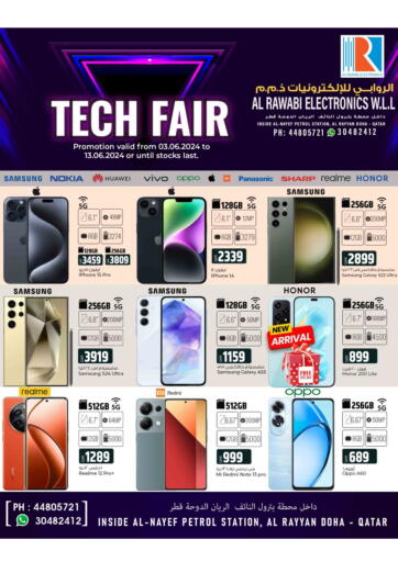 Qatar - Doha Al Rawabi Electronics offers in D4D Online. Tech Fair. . Till 13th June