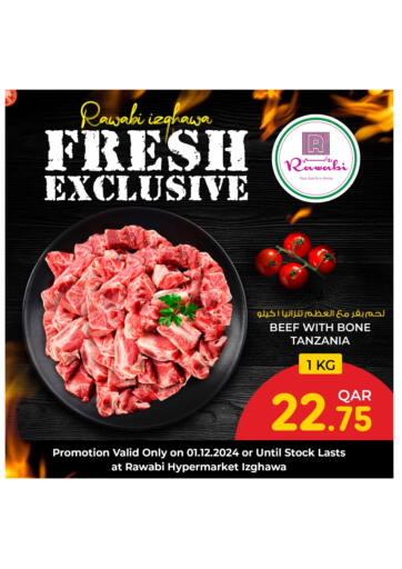 Qatar - Doha Rawabi Hypermarkets offers in D4D Online. Izghawa - Fresh Exclusive. . Only on 1st December