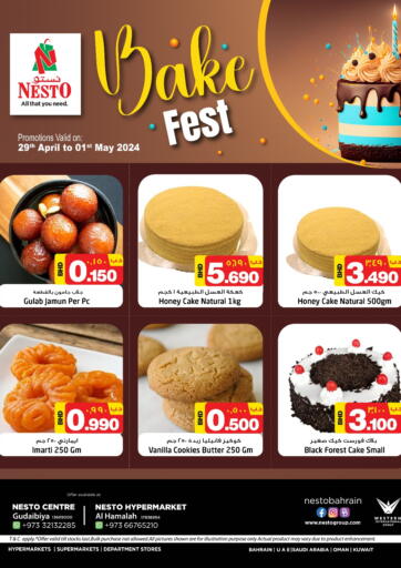 Bahrain NESTO  offers in D4D Online. Bake Fest. . Till 1st May