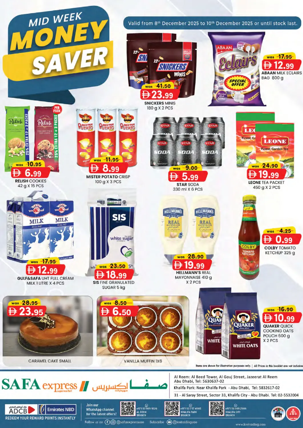 UAE - Abu Dhabi Safa Express Supermarket offers in D4D Online. Khalifa City, Park & Al  Reem. . Till 10th December