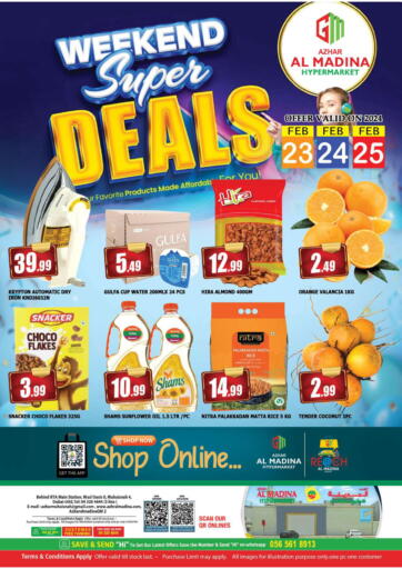 UAE - Dubai Azhar Al Madina Hypermarket offers in D4D Online. Muhaisinah - Dubai. . Till 25th February