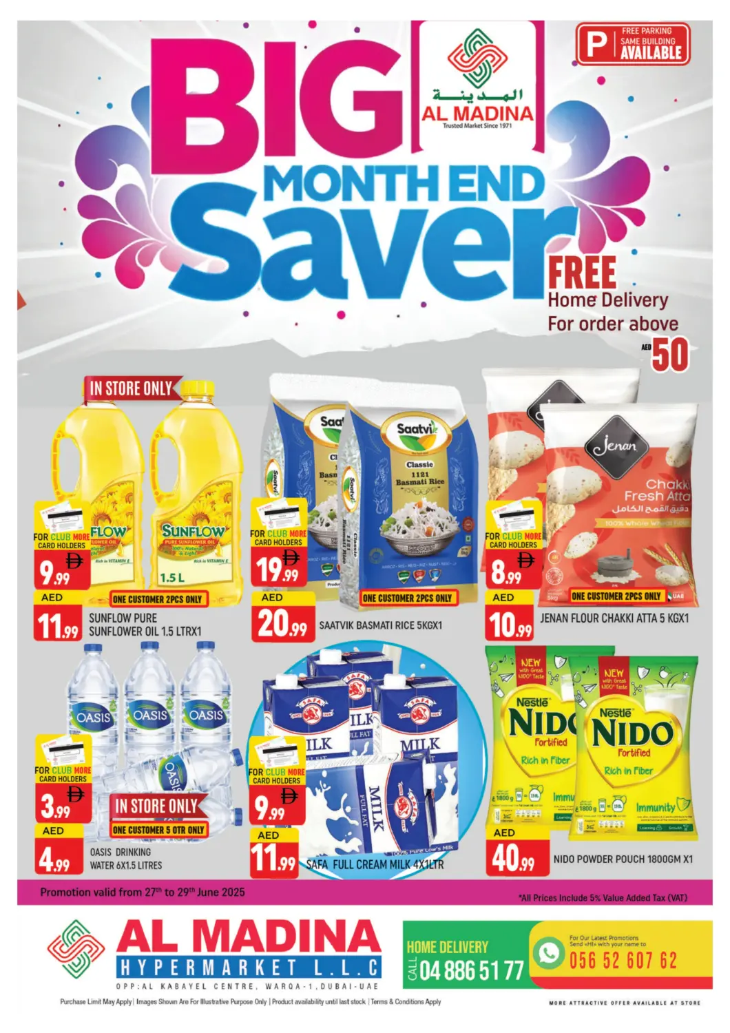 UAE - Dubai AL MADINA (Dubai) offers in D4D Online. Al Warqa 1, Dubai. . Till 29th June