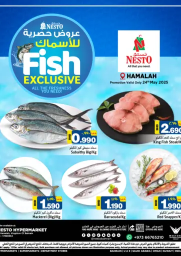 NESTO - Fish Exclusive @ Hamalah in Bahrain Fish Exclusive @ Hamalah