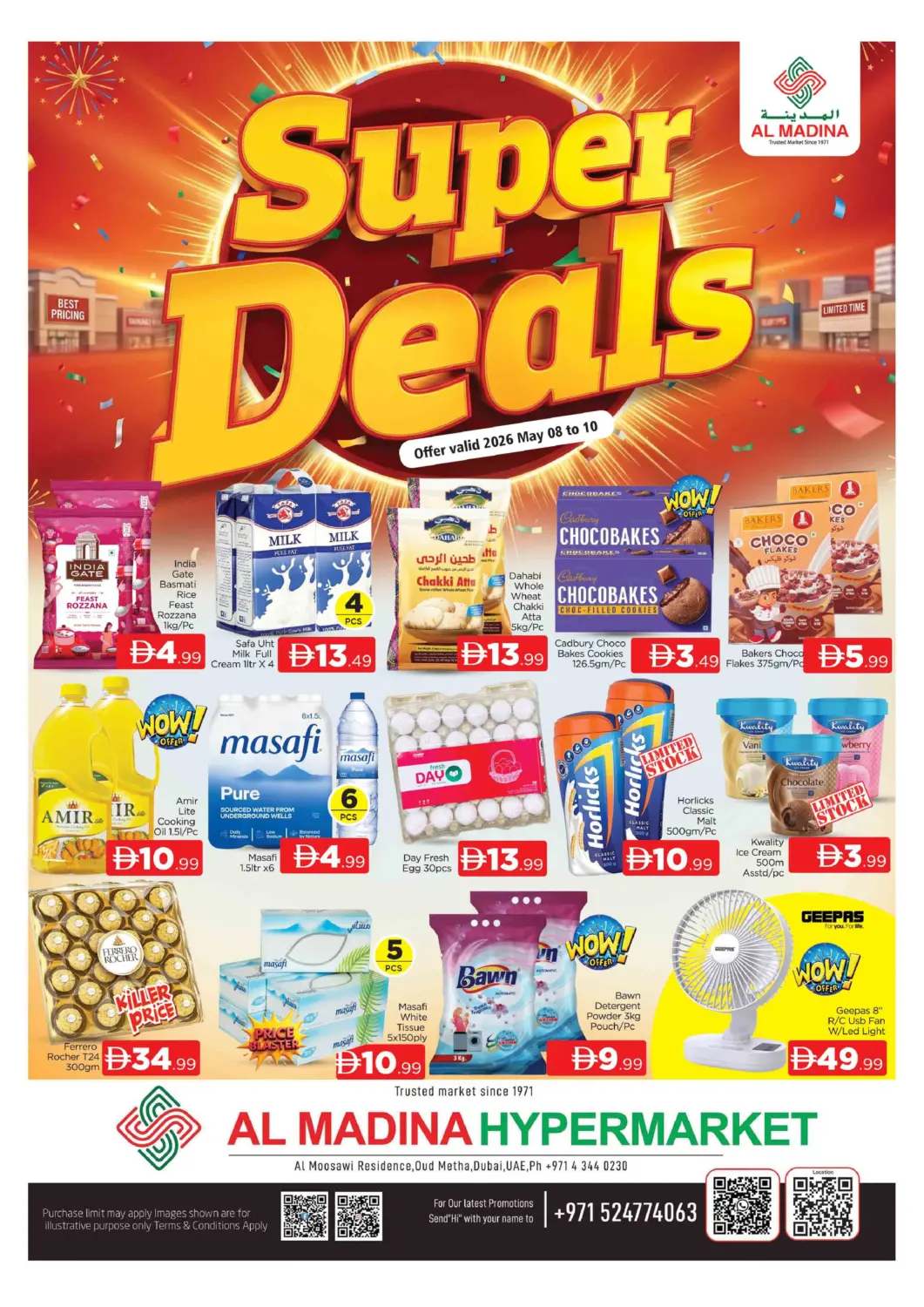 UAE - Dubai AL MADINA (Dubai) offers in D4D Online. Oud Metha ,Dubai. . Till 10th May