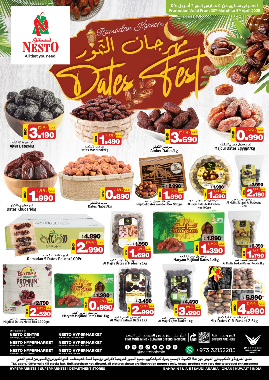 Bahrain NESTO  offers in D4D Online. Dates Fest. . Till 6th April