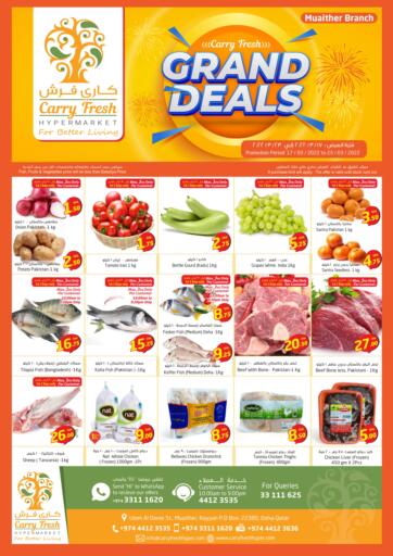 Qatar - Al Wakra Carry Fresh Hypermarket offers in D4D Online. Grand Deals @ Muaither. . Till 23rd March