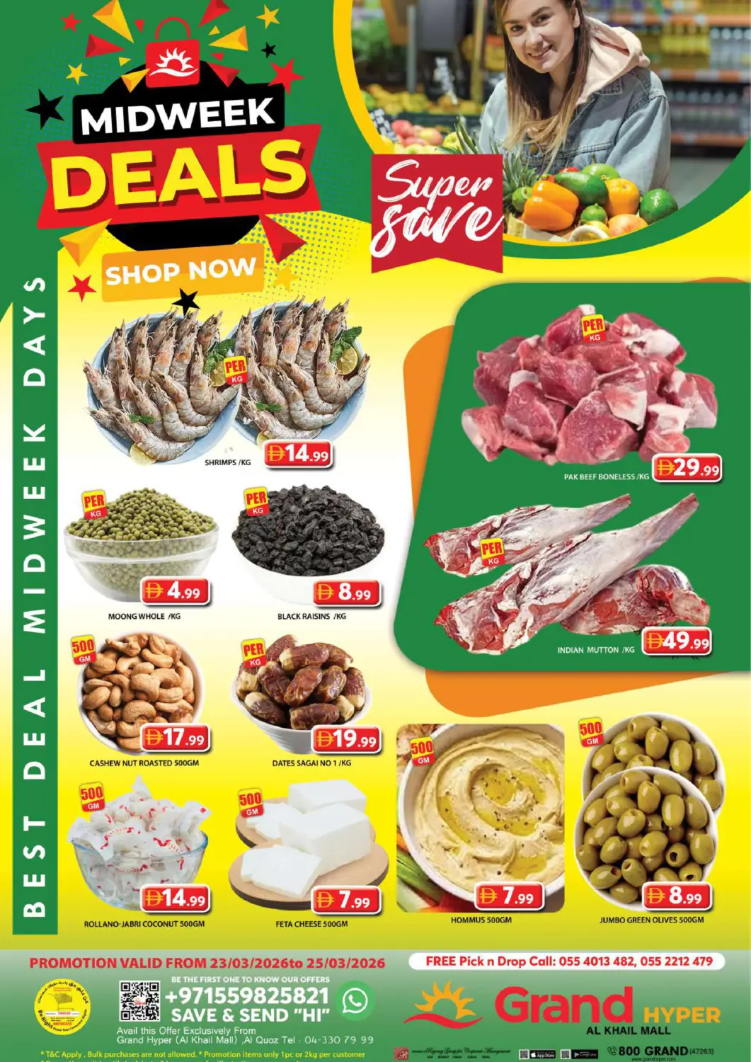 UAE - Dubai Grand Hyper Market offers in D4D Online. Al Khail Mall,Dubai. . Till 25th March