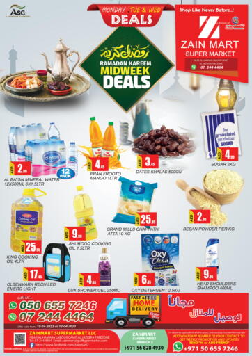 UAE - Ras al Khaimah Zain Mart Supermarket offers in D4D Online. Mid Week Deals. . Till 12th April