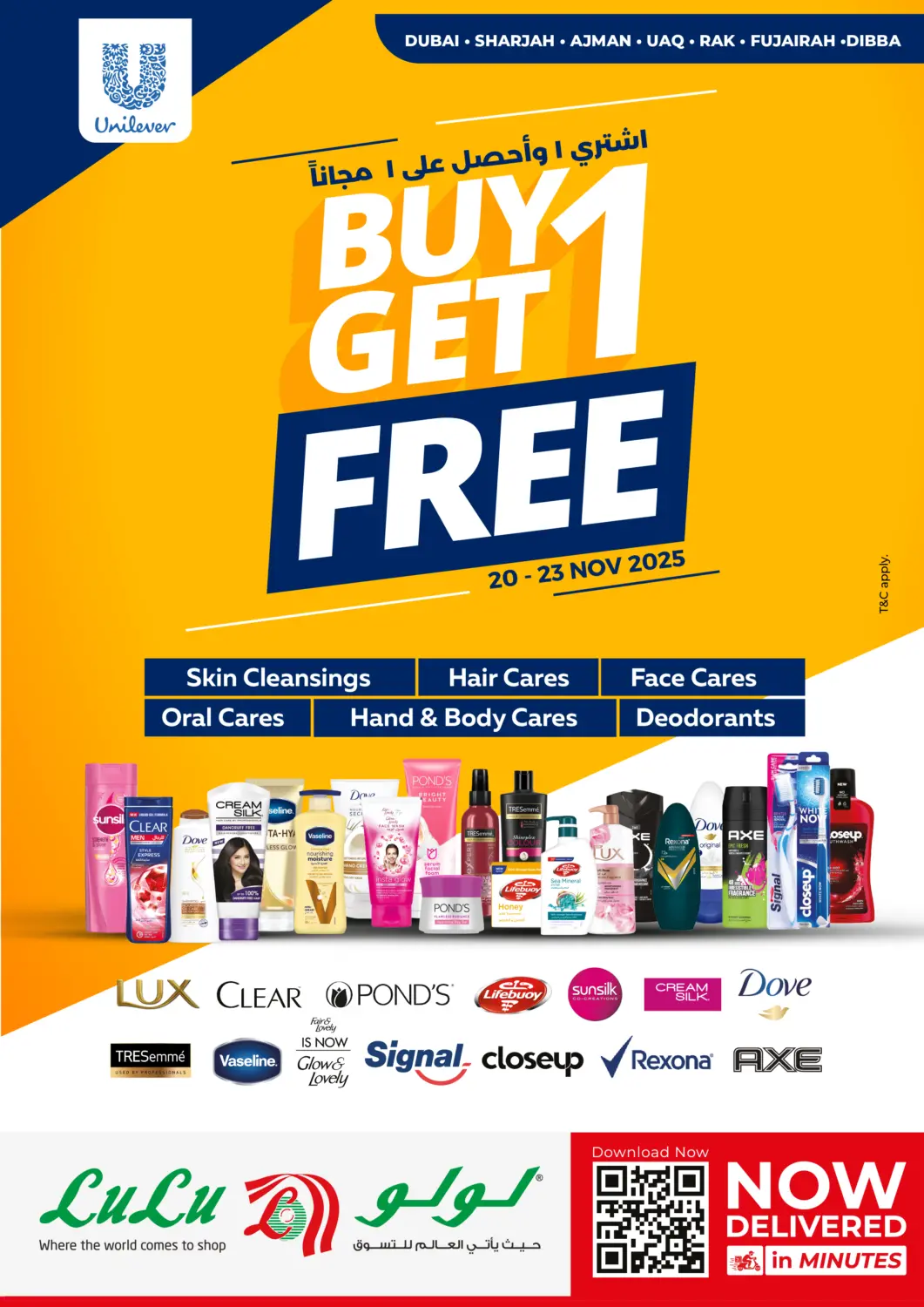 UAE - Ras al Khaimah Lulu Hypermarket offers in D4D Online. Buy 1 Get 1 Free. . Till 23rd November