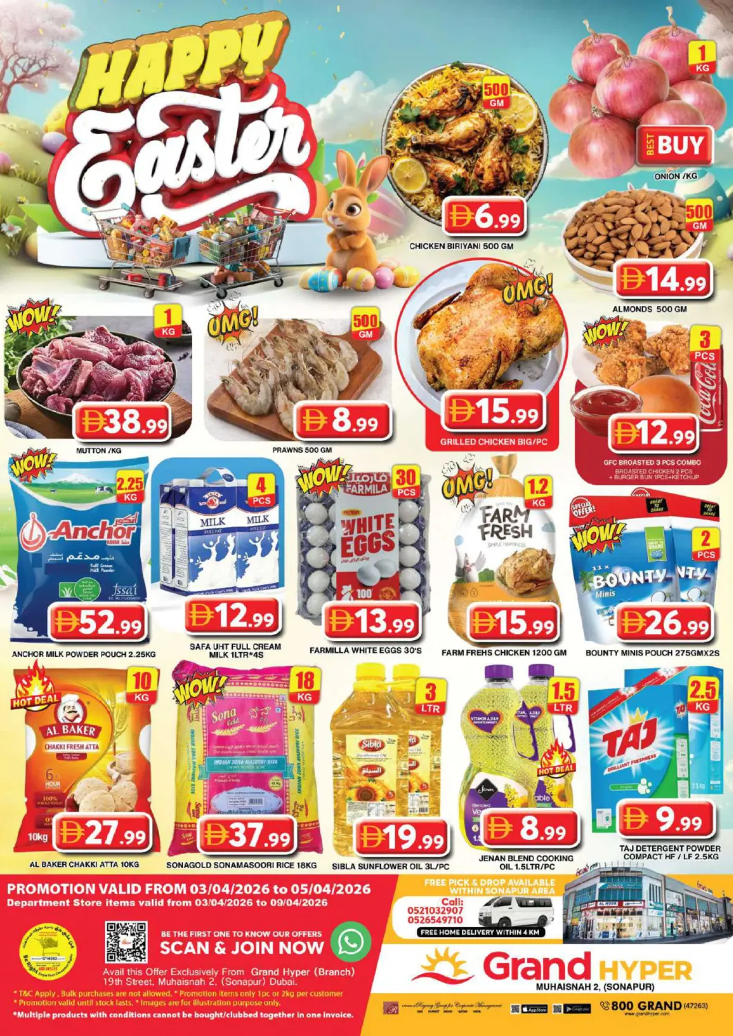 UAE - Dubai Grand Hyper Market offers in D4D Online. Muhaisnah 2, (Sonapur). . Till 5th April