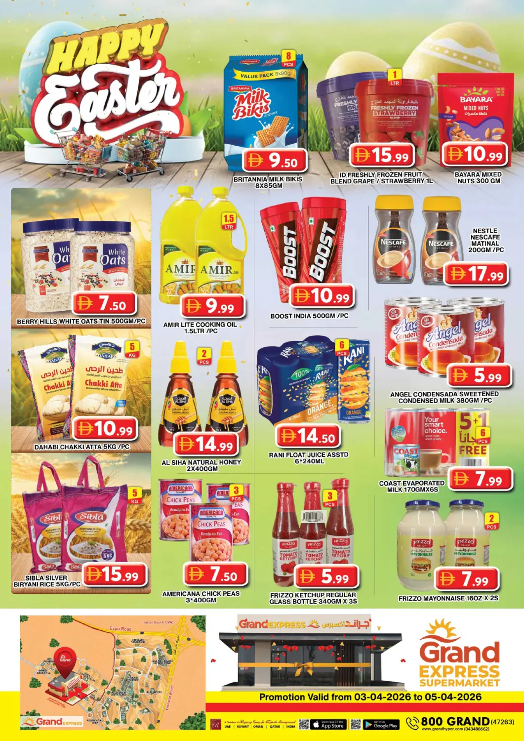 UAE - Dubai Grand Hyper Market offers in D4D Online. Grand Express Supermarket. . Till 5th April