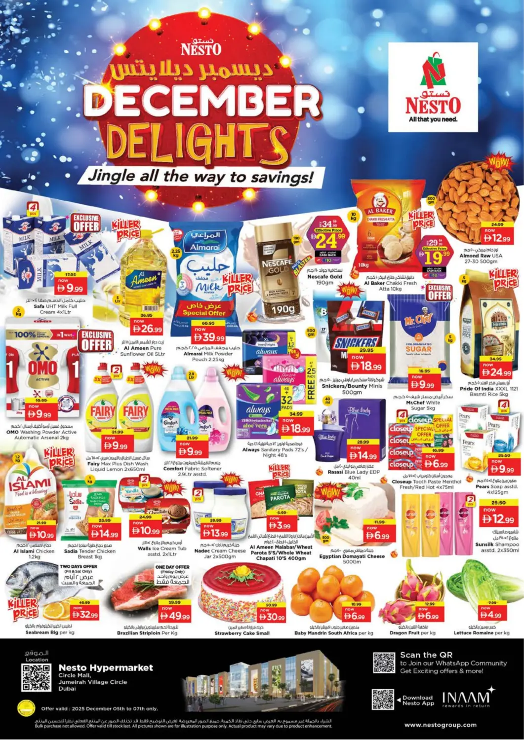 UAE - Dubai Nesto Hypermarket offers in D4D Online. Jumeirah Village Circle, Dubai. . Till 7th December