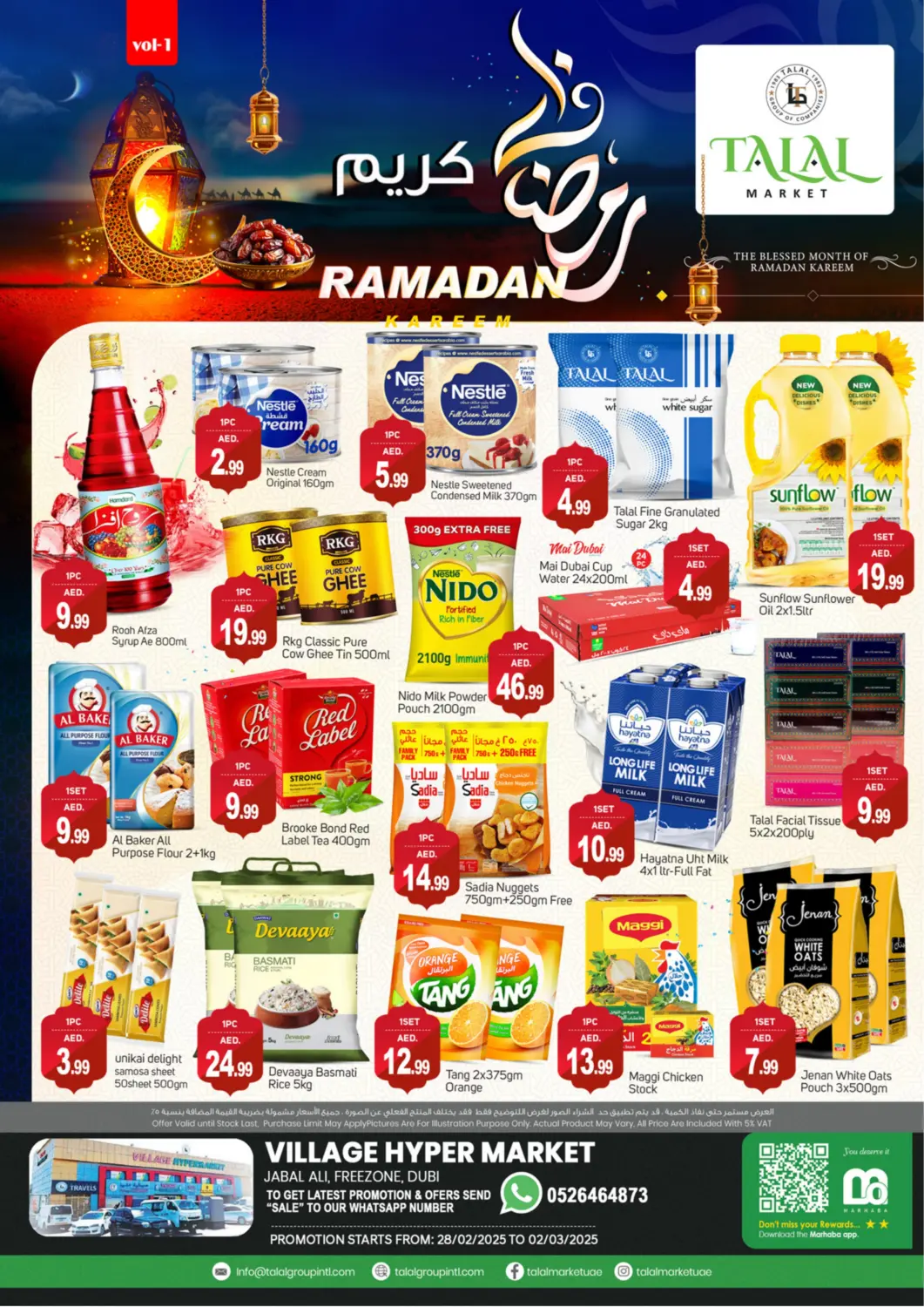 UAE - Dubai TALAL MARKET offers in D4D Online. Jabal Ali - Dubai. . Till 2nd March