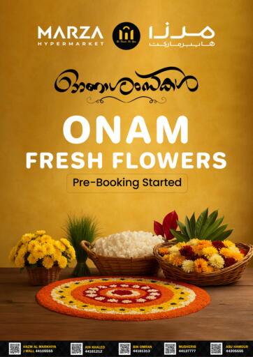 Marza Hypermarket - Onam Fresh Flowers in Qatar Offers - Qatar Onam Fresh Flowers