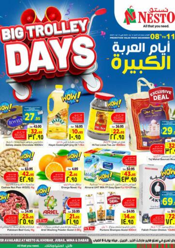 KSA, Saudi Arabia, Saudi - Jubail Nesto offers in D4D Online. Big Trolley Days. . Till 11th December