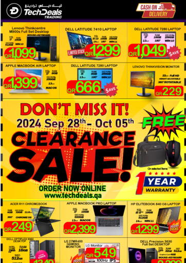 Qatar - Al Khor Tech Deals Trading offers in D4D Online. Clearance Sale!. . Till 5th October