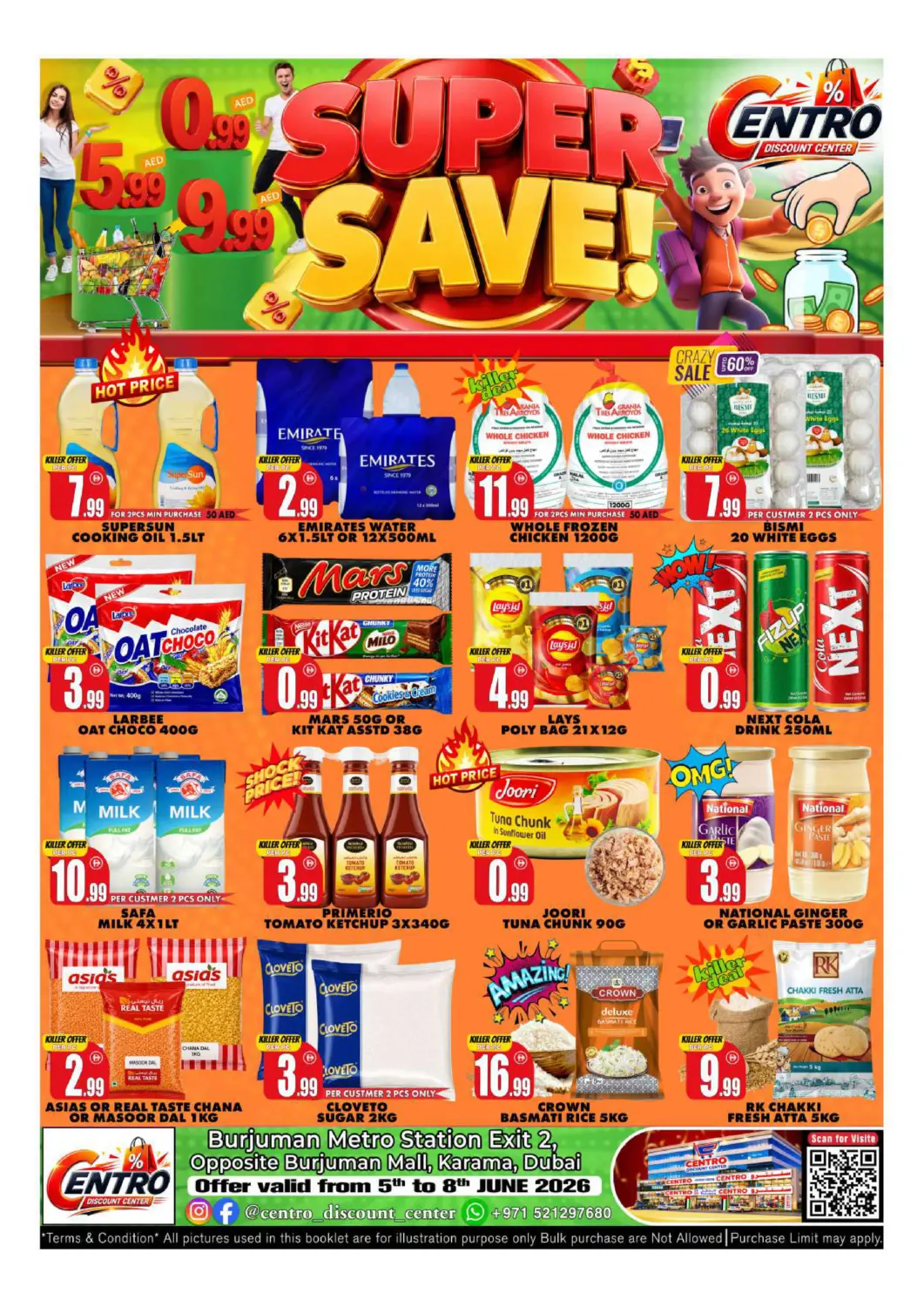 UAE - Dubai Centro Discount Center offers in D4D Online. Super Save. . Till 8th June