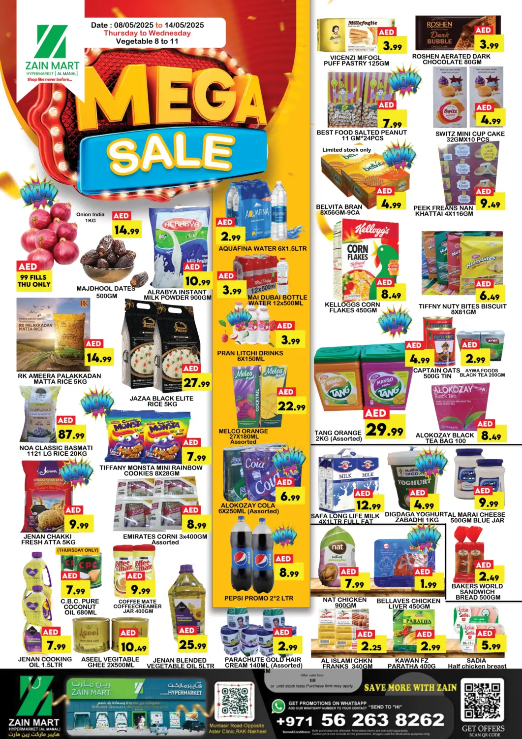 UAE - Ras al Khaimah Zain Mart Supermarket offers in D4D Online. Mega Sale. . Till 14th May