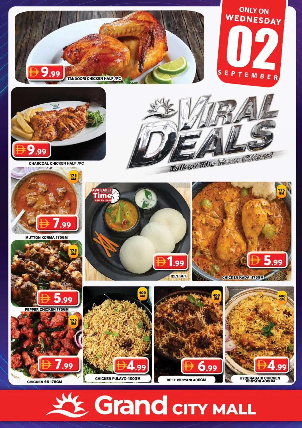 UAE - Dubai Grand Hyper Market offers in D4D Online. Grand City Mall. . Only On 2nd September