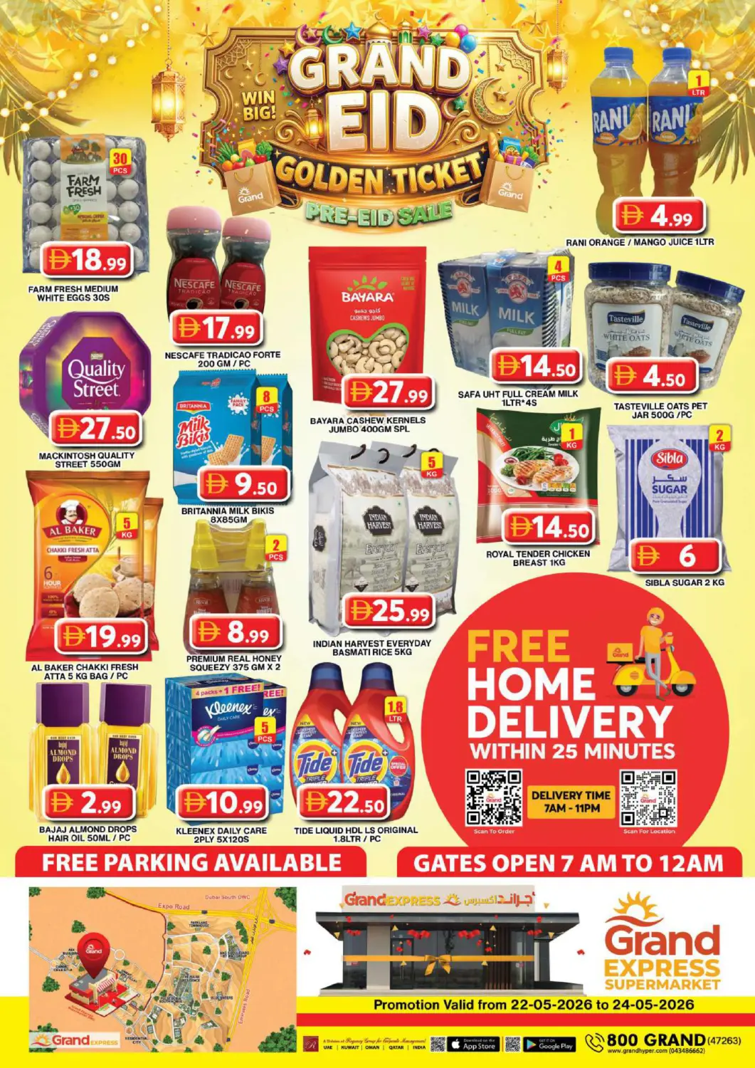 UAE - Dubai Grand Hyper Market offers in D4D Online. Grand Express Supermarket, Dubai. . Till 24th May