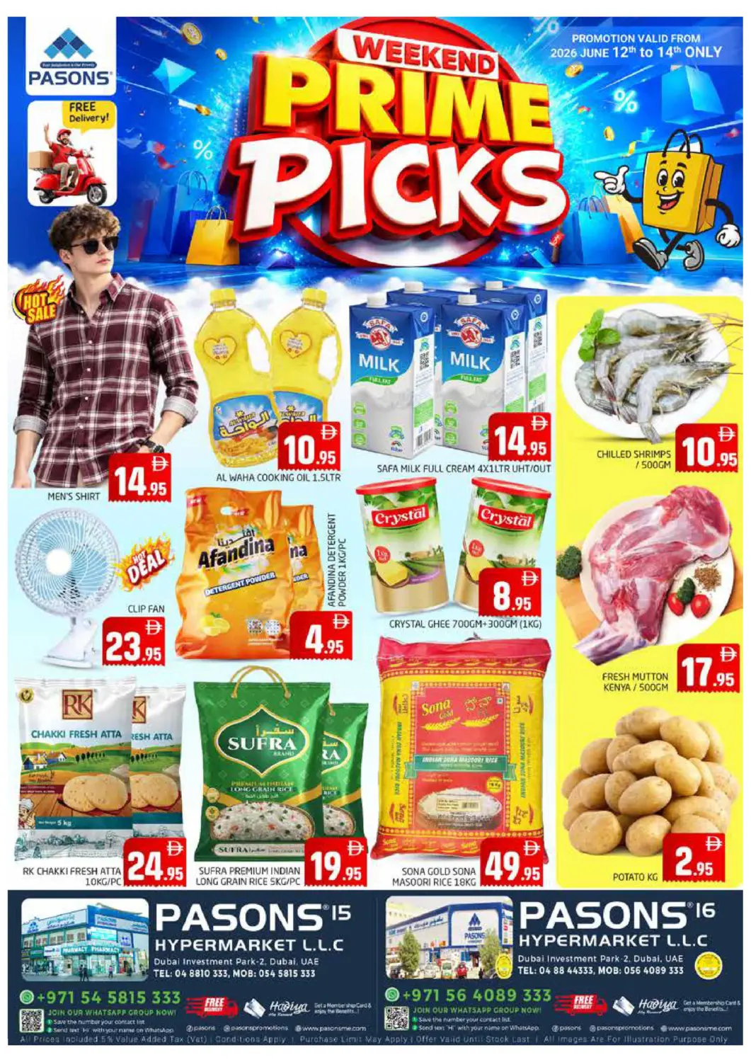 UAE - Dubai Pasons Hypermarket offers in D4D Online. DIP 2 - Dubai. . Till 14th June