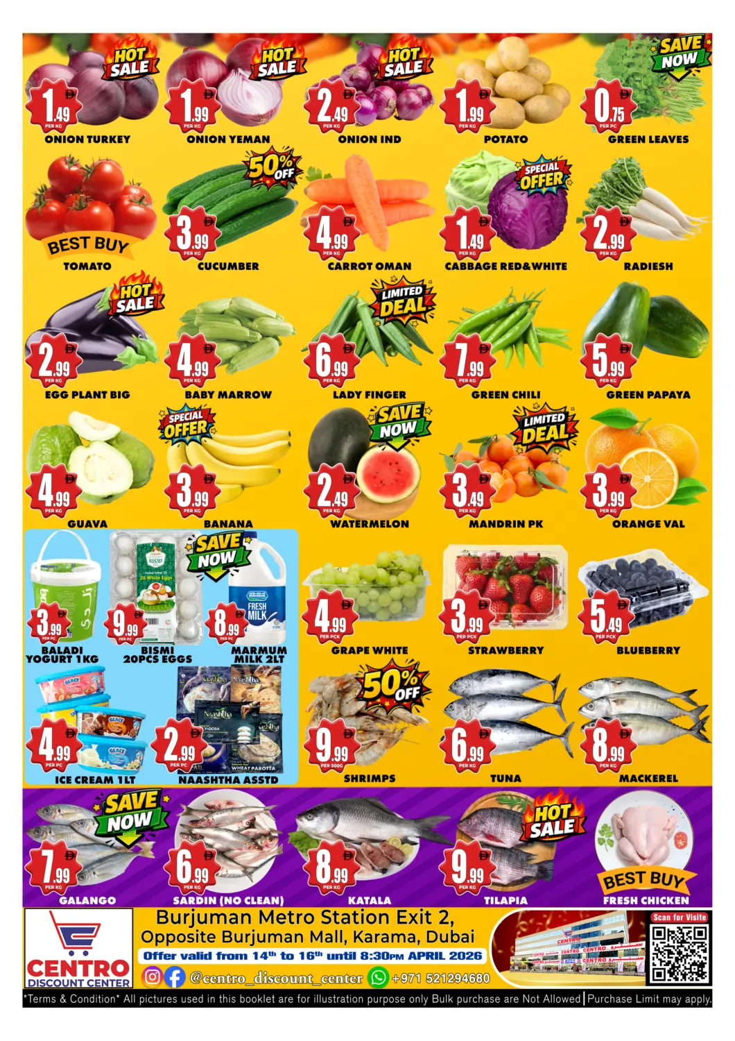 UAE - Sharjah / Ajman Centro Discount Center offers in D4D Online. Special Offer. . Till 16th April