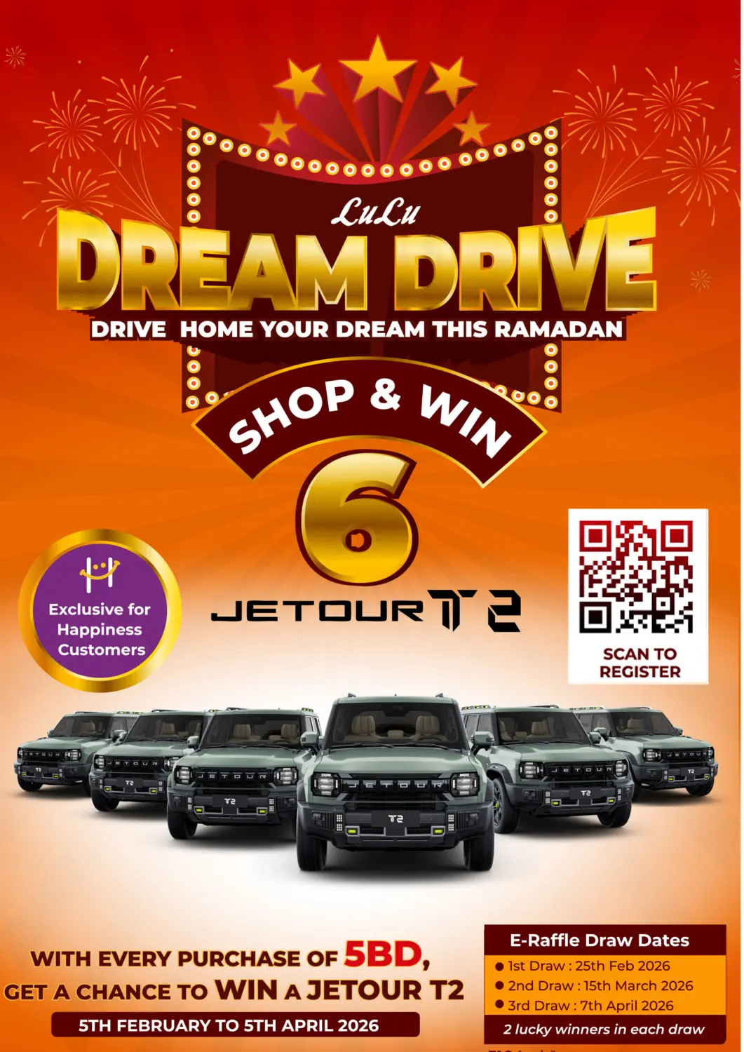 Bahrain LuLu Hypermarket offers in D4D Online. Dream Drive. . Till 5th April