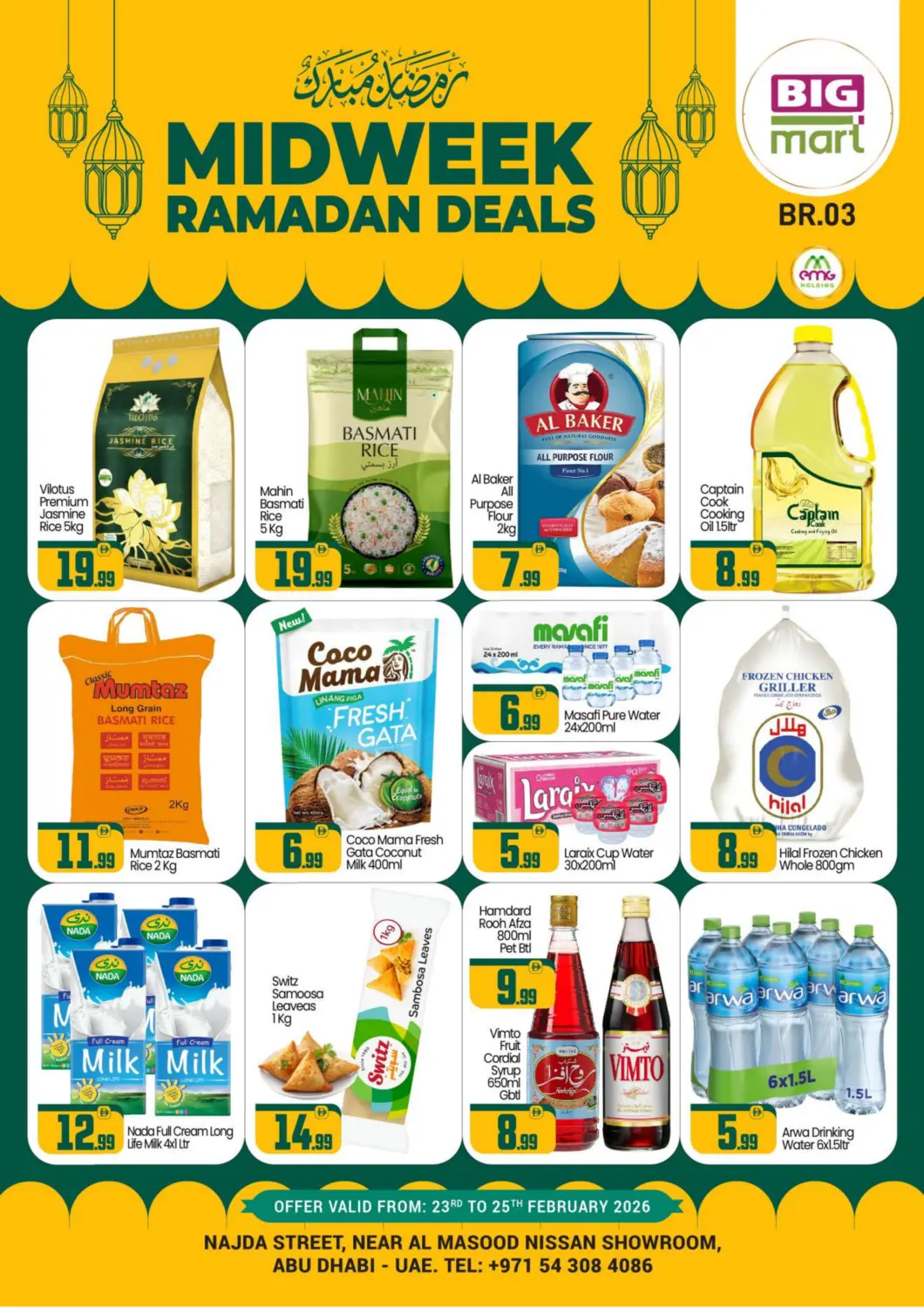 UAE - Abu Dhabi BIGmart offers in D4D Online. Najda Street ,Abu Dhabi. . Till 25th February