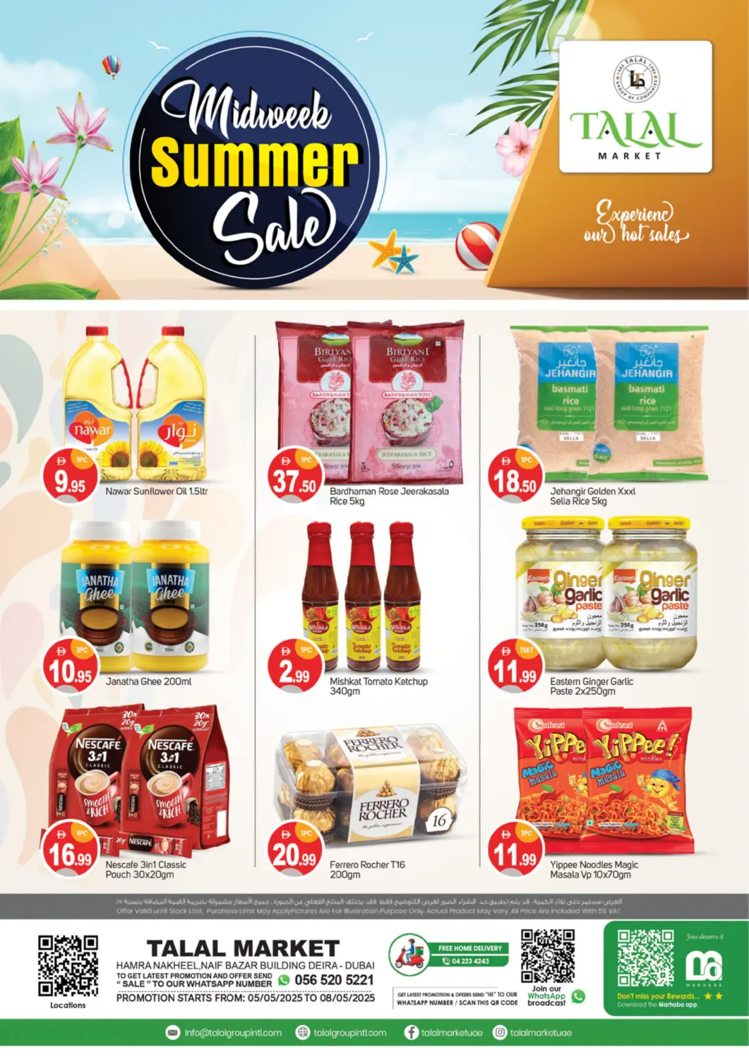 UAE - Dubai TALAL MARKET offers in D4D Online. Hamra Nakeela, Naif Bazar. . Till 8th May