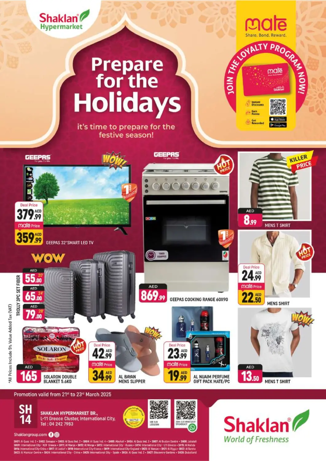 UAE - Dubai Shaklan  offers in D4D Online. L-11 Greece Cluster, IC- Dubai. . Till 23rd March