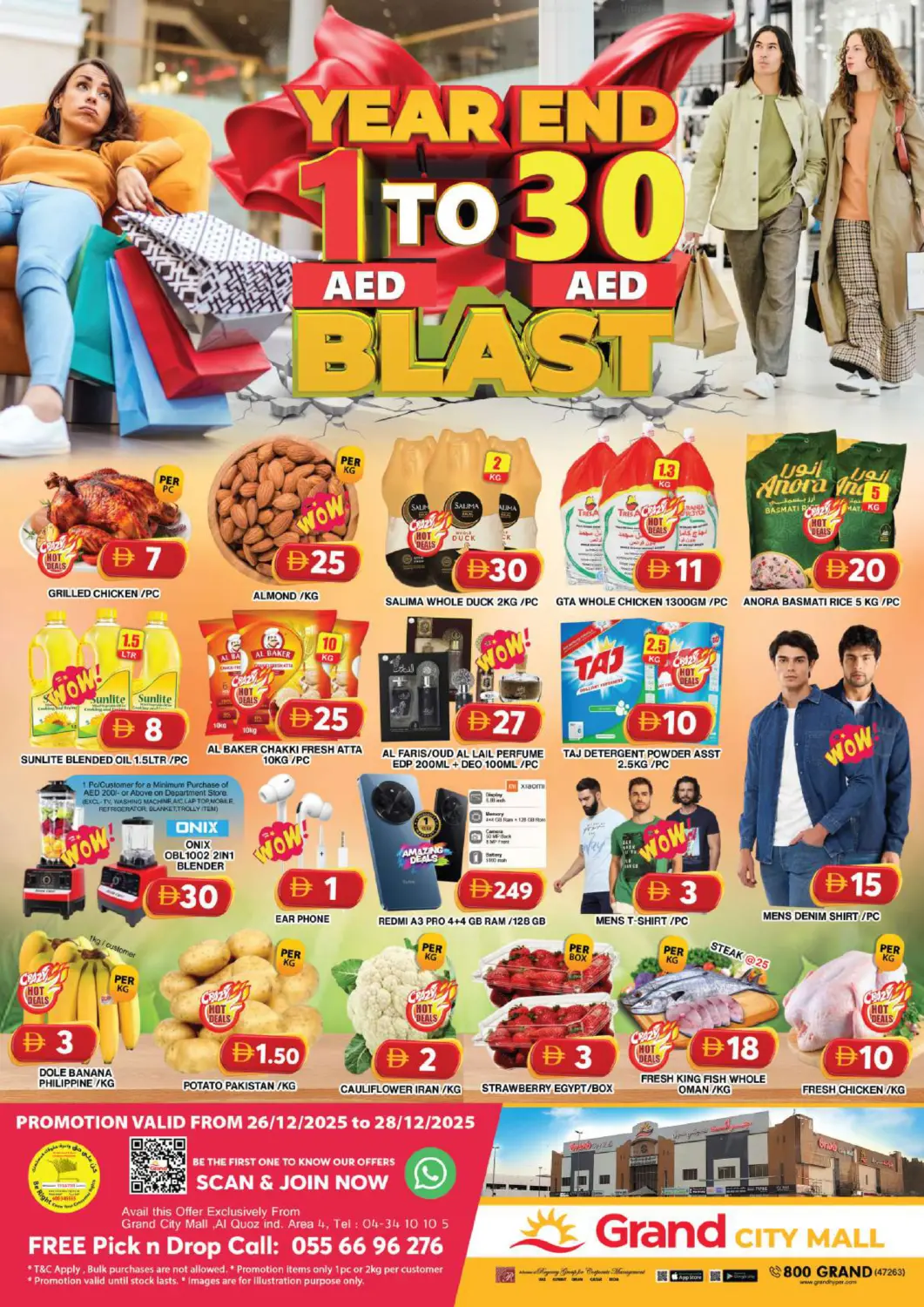 UAE - Dubai Grand Hyper Market offers in D4D Online. Grand City Mall,Dubai. . Till 28th December