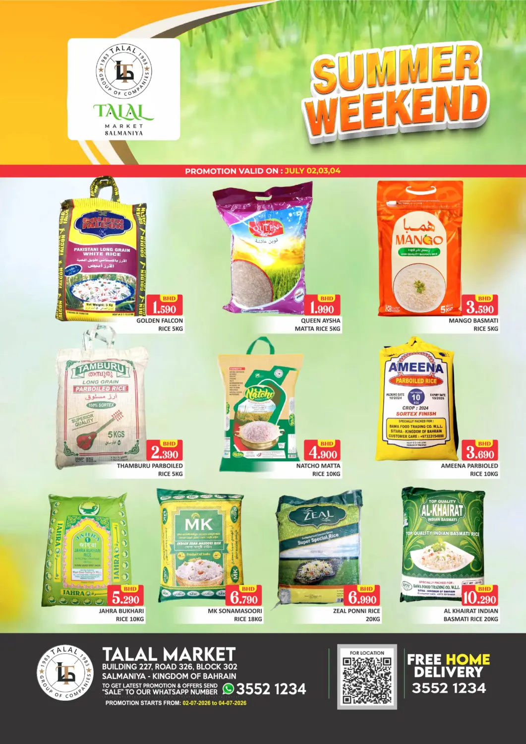 Bahrain Talal Markets offers in D4D Online. Summer Weekend@ Salmaniya. . Till 4th July