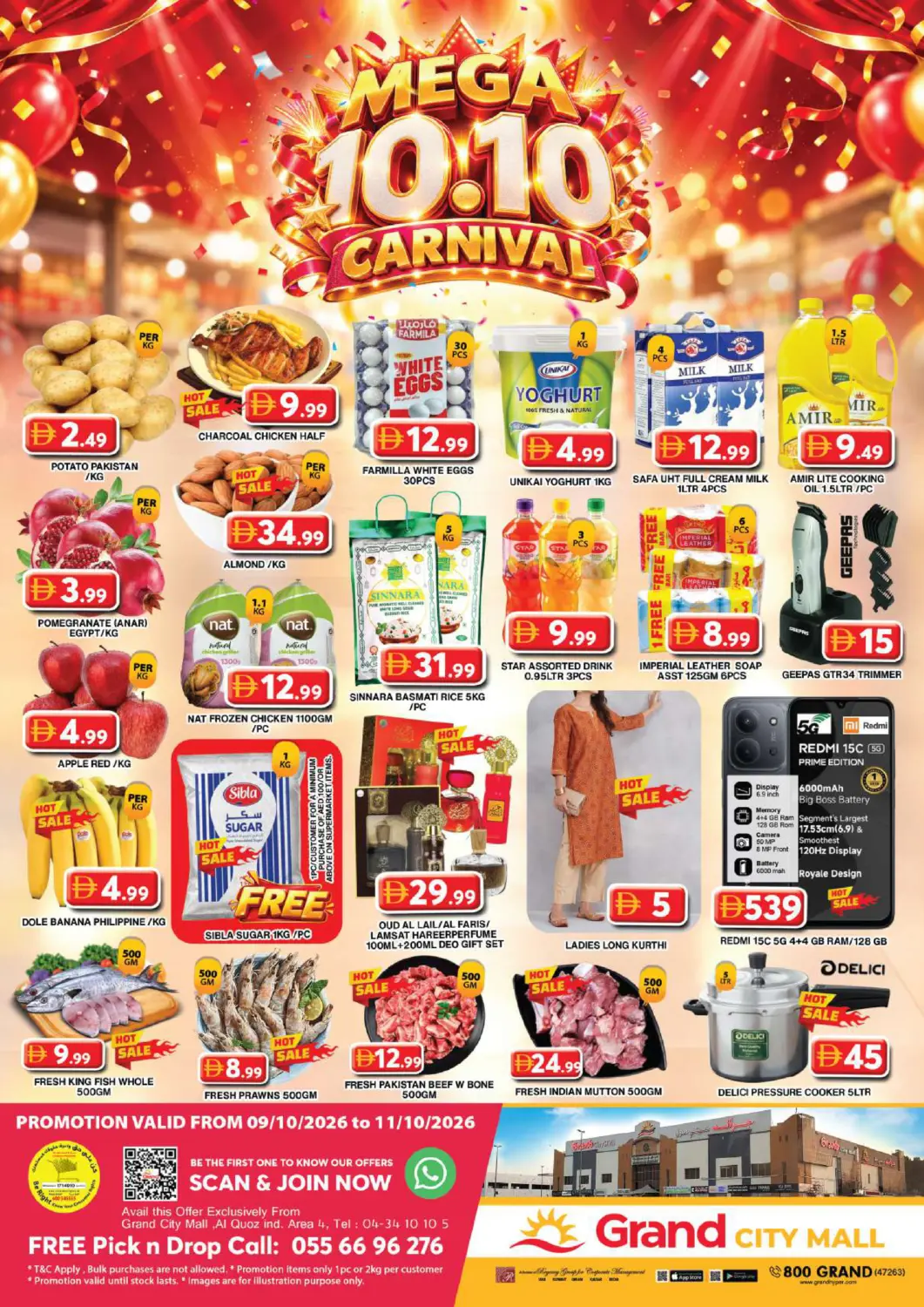 UAE - Dubai Grand Hyper Market offers in D4D Online. Grand City Mall -Dubai. . Till 11th October