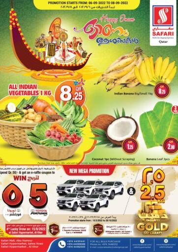 Qatar - Al Rayyan Safari Hypermarket offers in D4D Online. Happy Onam. . Till 8th September