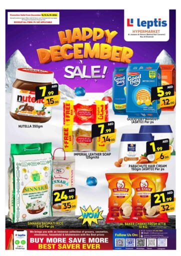 UAE - Ras al Khaimah Leptis Hypermarket  offers in D4D Online. Happy December Sale!. . Till 15th December