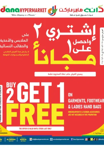 Dana Hypermarket - Buy 2 Get 1 Free in Qatar Offers - Qatar Buy 2 Get 1 Free