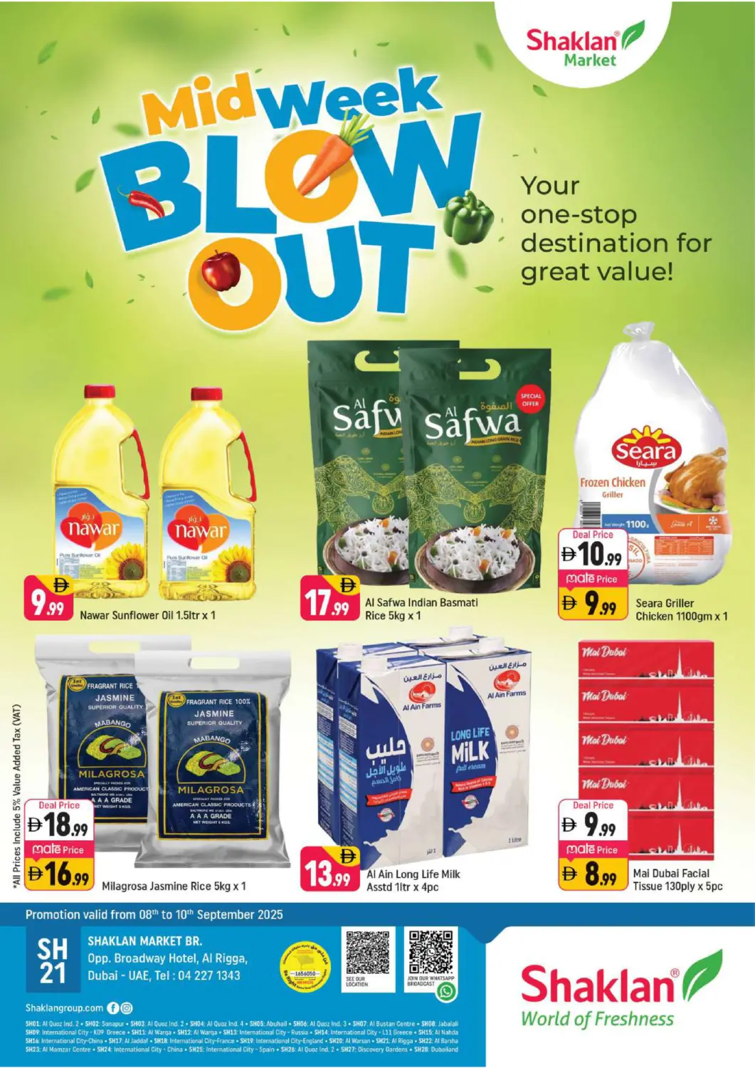 UAE - Dubai Shaklan  offers in D4D Online. Al Rigga - Dubai. . Till 10th September