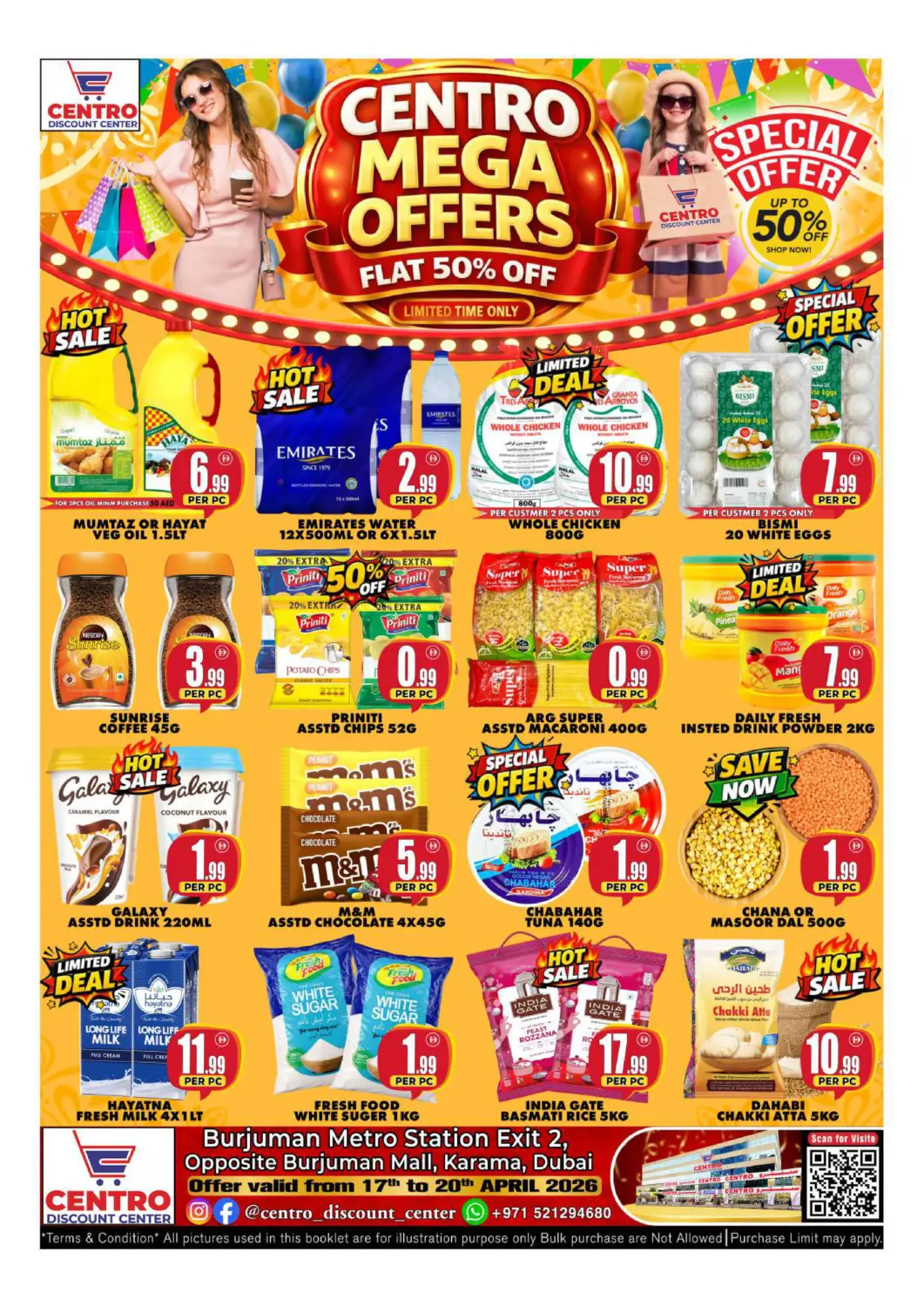 UAE - Dubai Centro Discount Center offers in D4D Online. Mega Offer. . Till 20th April