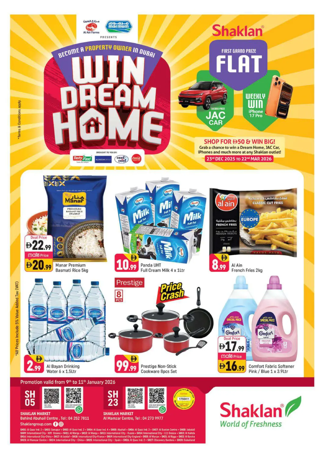 UAE - Dubai Shaklan  offers in D4D Online. Behind Abuhail Centre, Al Mamzar Centre. . Till 11th January