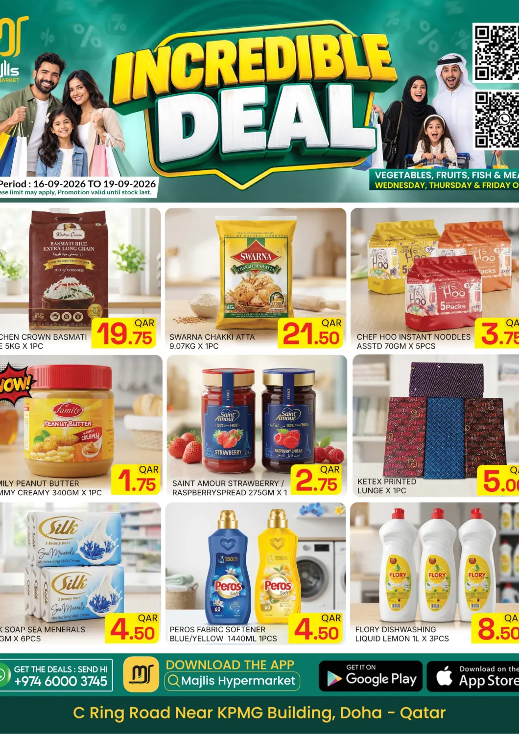 Qatar - Al Rayyan Majlis Hypermarket offers in D4D Online. Incredible Deal. . Till 19th September