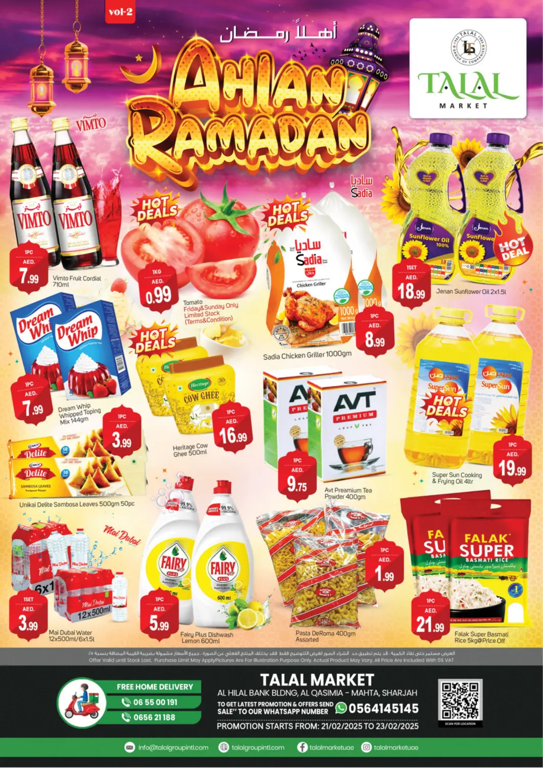 UAE - Dubai TALAL MARKET offers in D4D Online. Qasimiya, Sharjah. . Till 23rd February