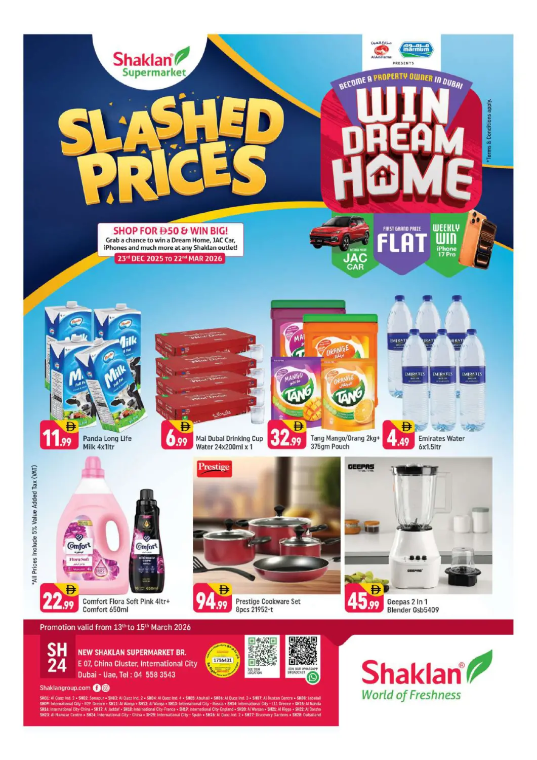 UAE - Dubai Shaklan  offers in D4D Online. E-07 China Cluster,Dubai. . Till 15th March