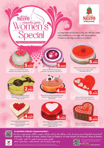 Oman - Muscat Nesto Hyper Market   offers in D4D Online. Woman's Day Special. . Till 10th March
