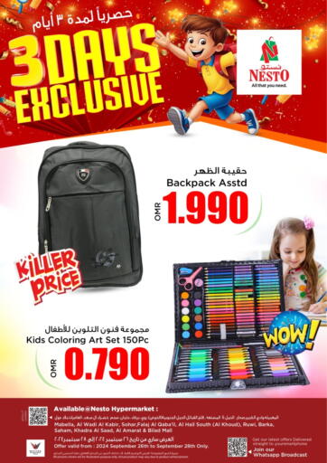 Oman - Muscat Nesto Hyper Market   offers in D4D Online. 3 Days Exclusive. . Till 28th September