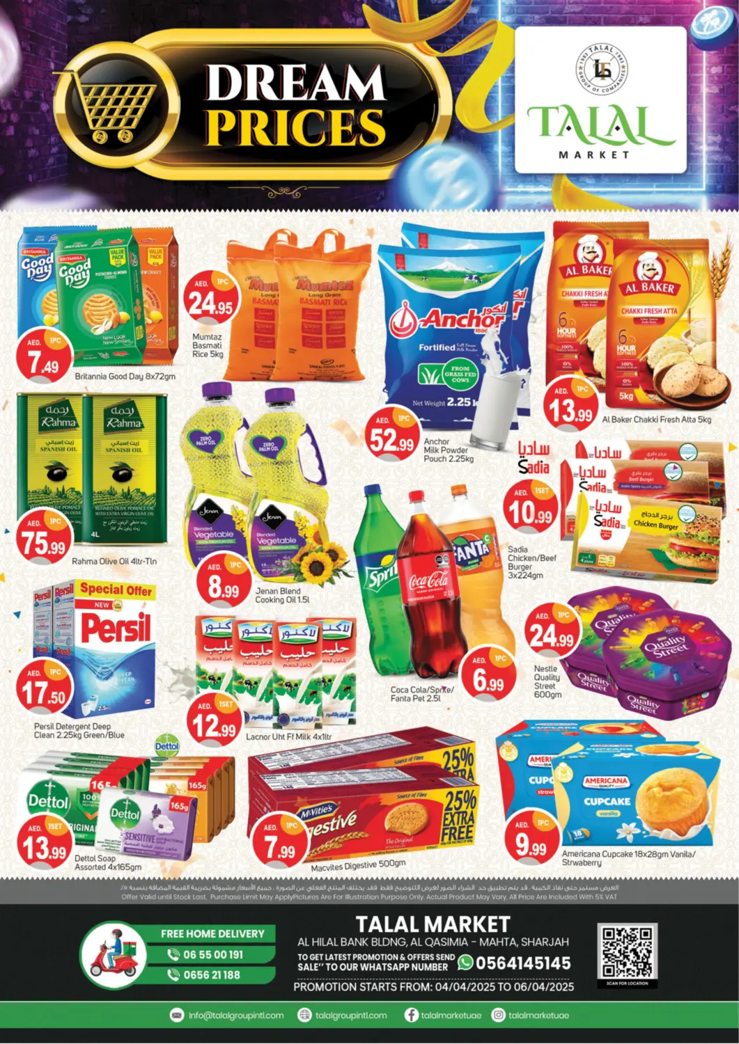 UAE - Dubai TALAL MARKET offers in D4D Online. Qasimiya, Sharjah. . Till 6th April