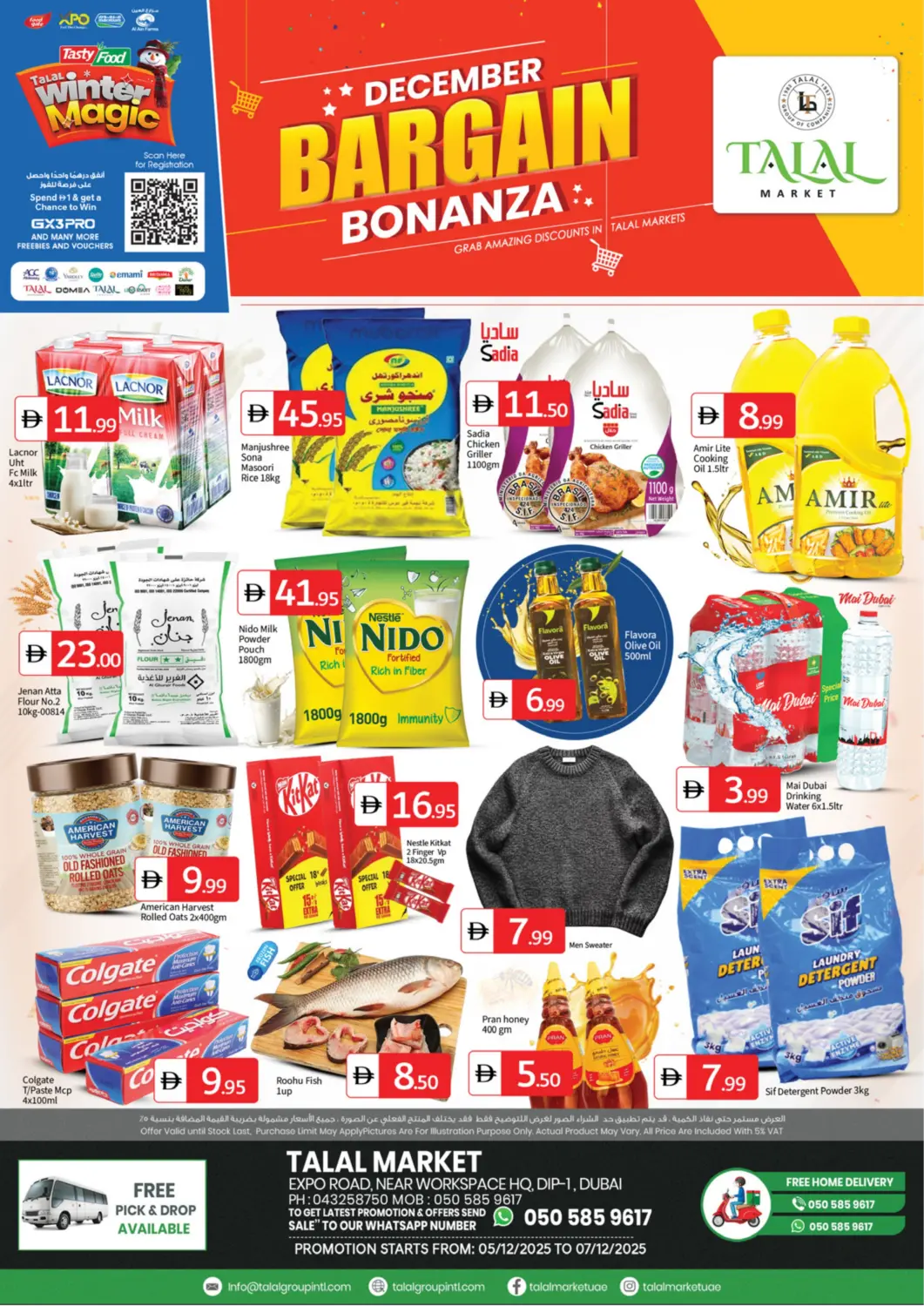 UAE - Dubai TALAL MARKET offers in D4D Online. Expo Road,Near Workspace Hq.Dip 1,DUBAI. . Till 7th December