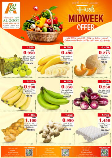 Oman - Muscat Al Qoot Hypermarket offers in D4D Online. Fresh Midweek Offer. . Till 6th November